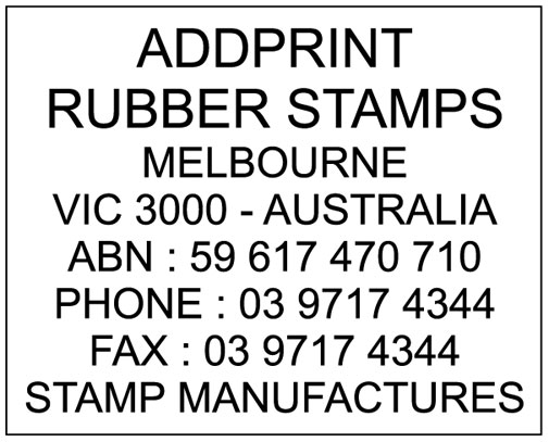 Shiny S837 Self Inking Rubber Stamp